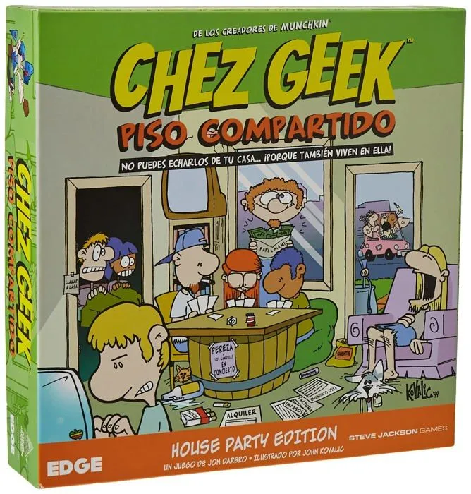 Jeu de societe - jeu de plateau Edge entertainment - EESJCG01 - chez Geek: Piso partage - Espagnol Color ()-0