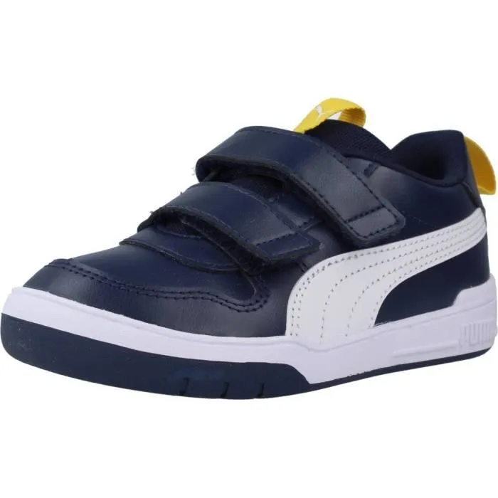 Basket Enfant - PUMA - 125562 - Bleu - Synthétique - Fermeture Scratch-0