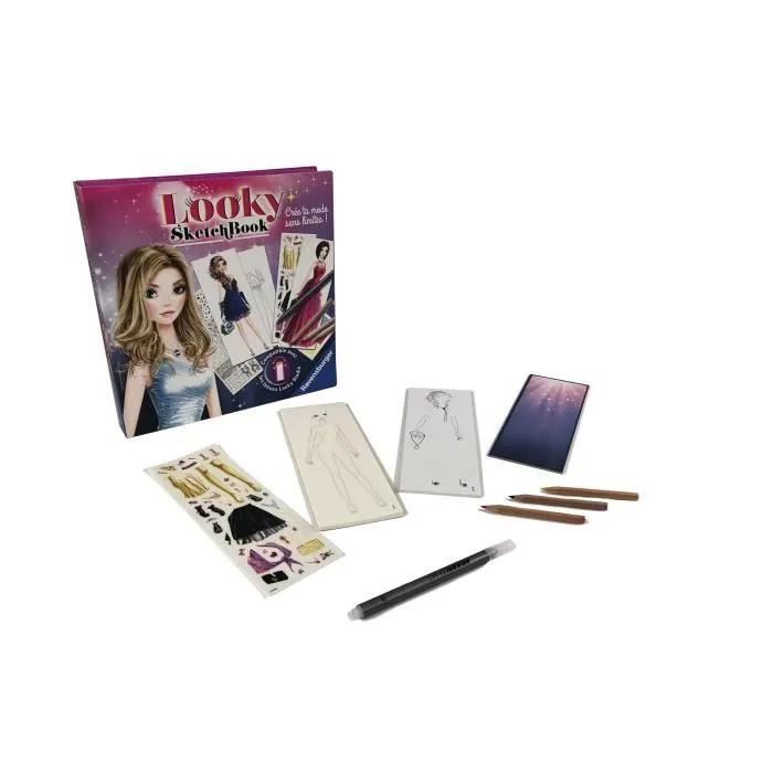 Looky Sketch book robes de soirée - Ravensburger - Loisirs créatifs - Dessins de mode-2