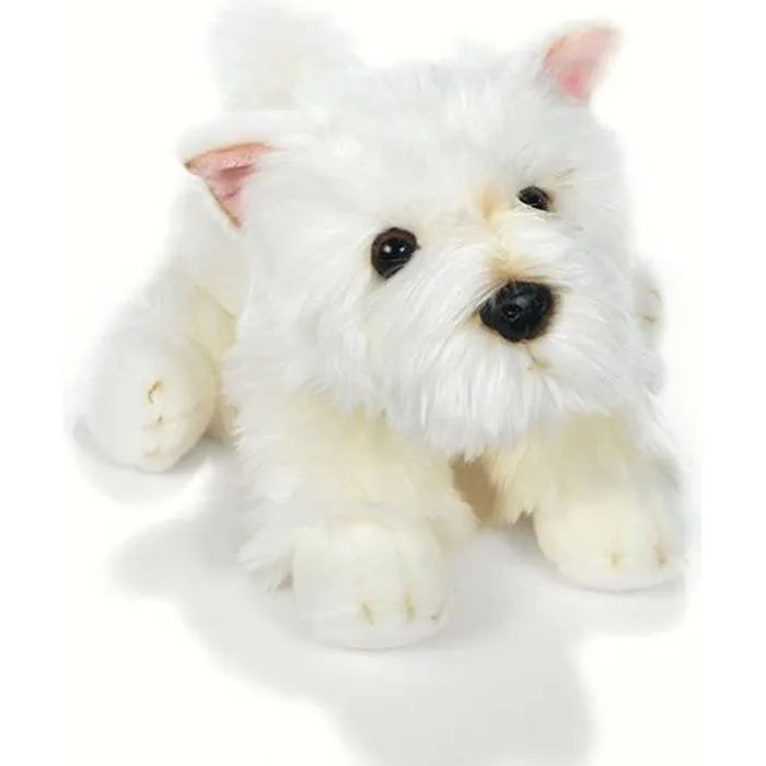 Peluche chien westie 30 cm - Plush & Company-0