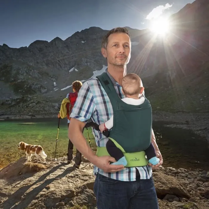 Porte bébé Smart Carrier ULTRALIGHT vert - AMAZONAS - Ergonomique - Mixte - Nylon, Coton-0