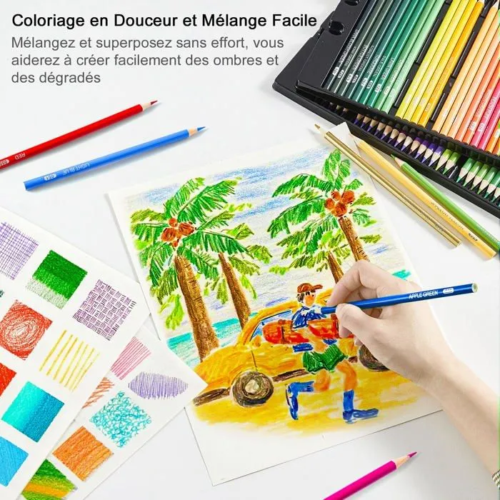 Crayon de couleur - craie grasse Shuttle art - sa cp172-3