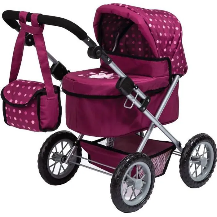 Landau pour poupée BAYER Trendy - Rose - Pour enfant - Garantie 2 ans - Marque BAYER DESIGN-0