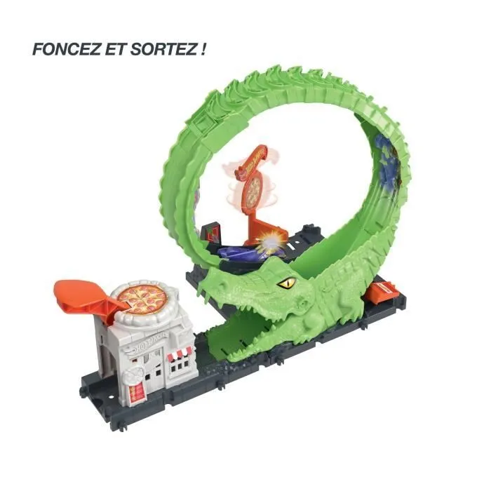Voiture - Hot Wheels - Looping Attaque de l’Alligator - 1 voiture incluse - Multicolore - 3 ans-3