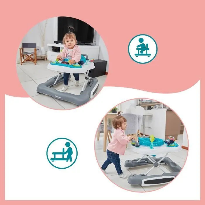 Babymoov Trotteur Pousseur Bébé 5 en 1 - Réglable en Hauteur - Pliable - Dès 6 mois-1