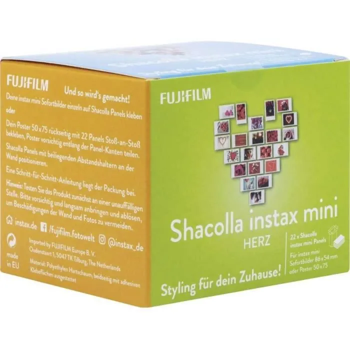 Fujifilm SHACOLLA Herz 22 Bilder Instax Mini - 70100142334-3