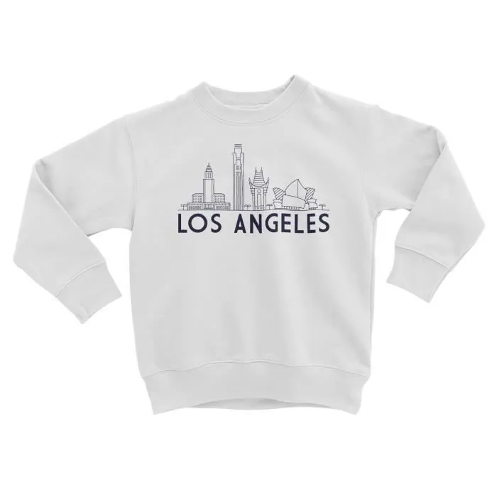 Sweatshirt Enfant Los Angeles Minimalist Californie Etats Unis Amérique Voyage-0
