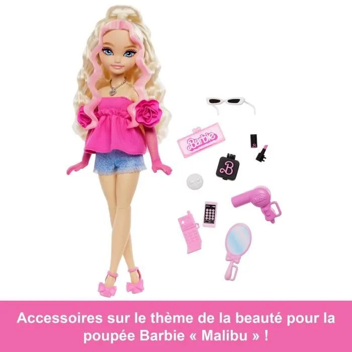 BARBIE équipe de Rêve « Malibu »-Poupée et 8 accessoires - Barbie - HYC21-2