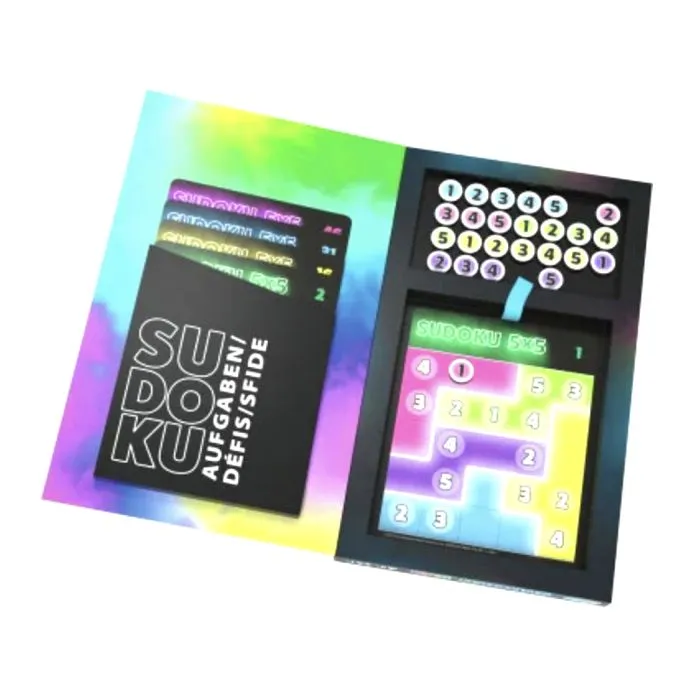 Jeu de société - ThinkFun - Sudoku 5X5 - 60 défis - 25 jetons magnétiques - À partir de 8 ans-1
