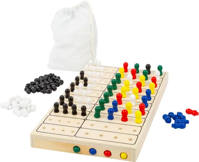 Small Foot-11364 Jeu de logique Code Secret, Puzzle Amusant pour 2 Personnes, avec Sac en Tissu Pratique à Ranger, 100 pcs. 6678-0