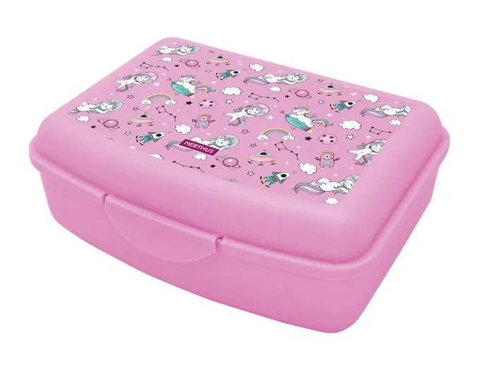 Lunch box - boite a repas Nerthus - FIH 922 - Boite a lunch pour enfants Boite a lunch licorne, legere et facile a nettoyer-2