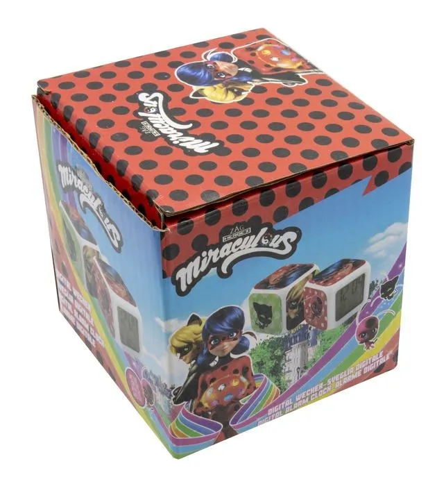 Reveil enfant Joy toy - 1 - Miraculous Reveil Cube dans Un Coffret Cadeau - 8 x 8 x 8 cm, Petit Format-3