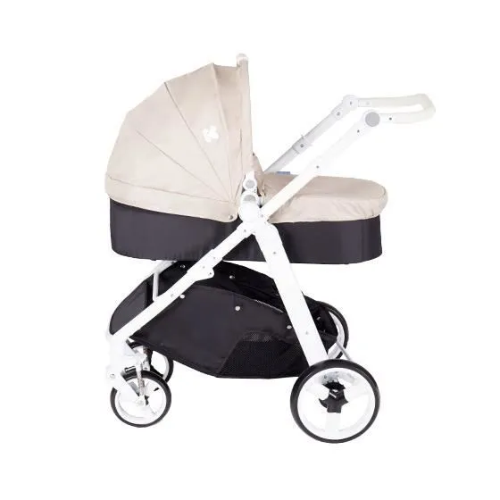 Poussette combinée trio 3 en 1 avec siège auto UGO beige KikkaBoo-2