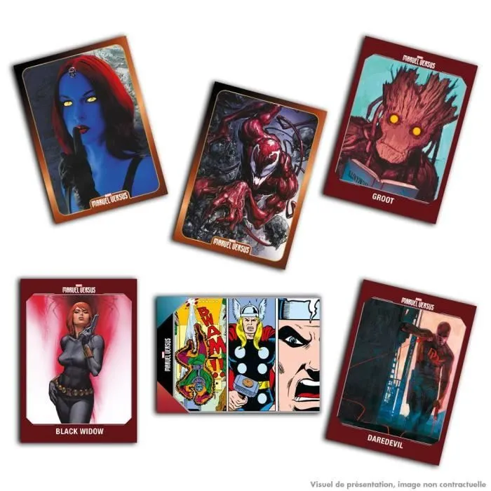 Collection de cartes Marvel Versus - Panini - Fat Pack 22 cartes - Bleu - Mixte - A partir de 3 ans-1