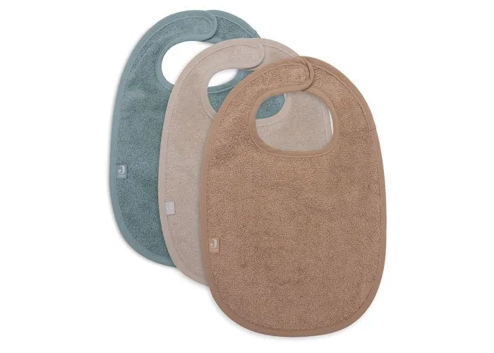 Bavoir Eponge - Sea Green/Nougat/Biscuit - 3 Unités-0