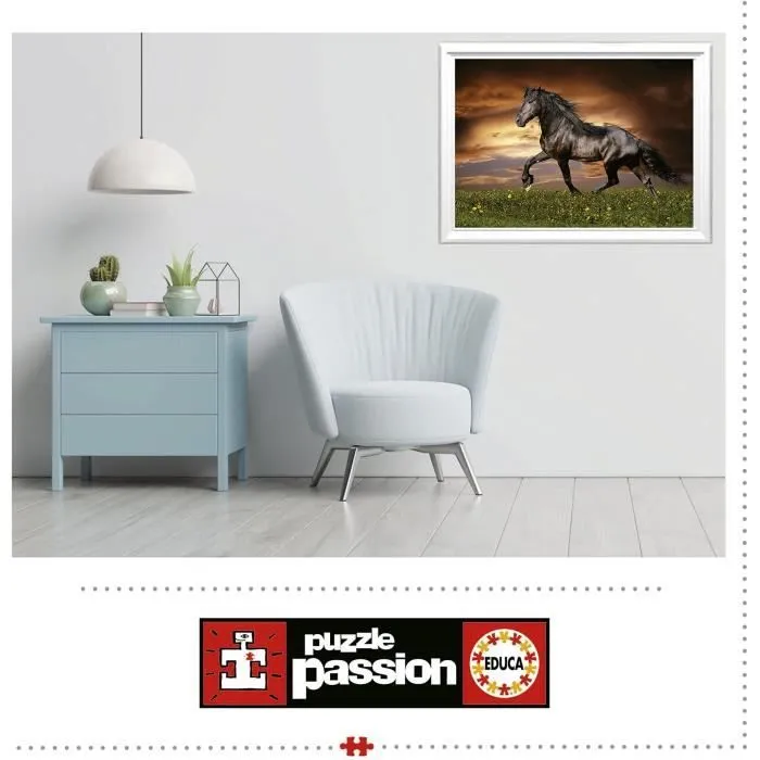 CHEVAL AU TROT - Puzzle de 1000 pièces-4