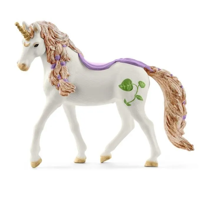Maison-fleur pailletée avec licornes, lac et écurie - Schleich - 42445 - Multicolore - Rose - Fille-4