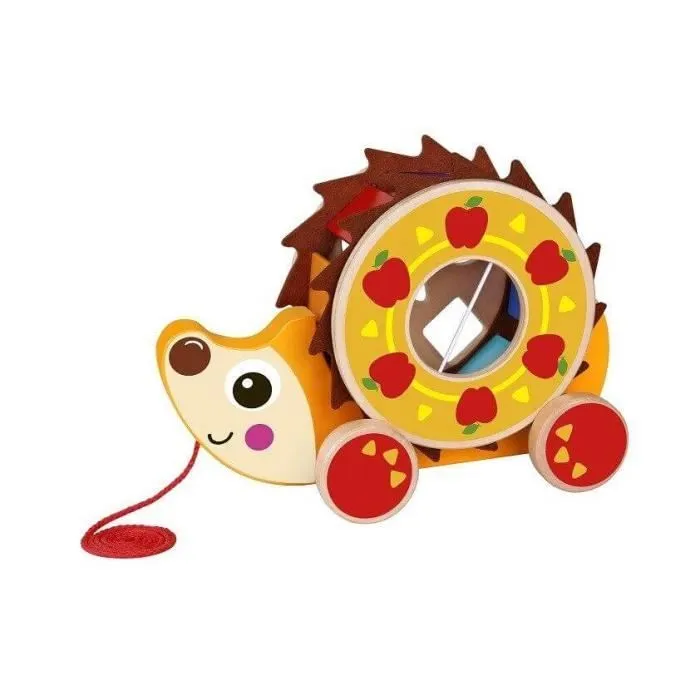 Jouet éducatif - Tooky Toys - Hérisson à tirer - Multicolore - 28 x 12 x 21 cm - Dès 12 mois-1