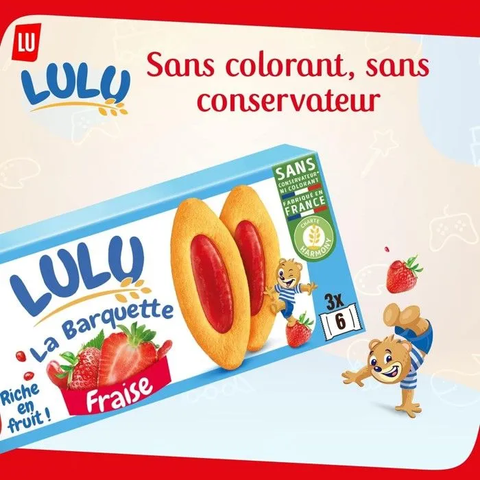 LULU La Barquette Pulpe de Fraise - 120 g-2