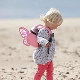 Sac à dos - LITTLELIFE - Butterfly - Harnais - Rose - 18x14x23 cm-1