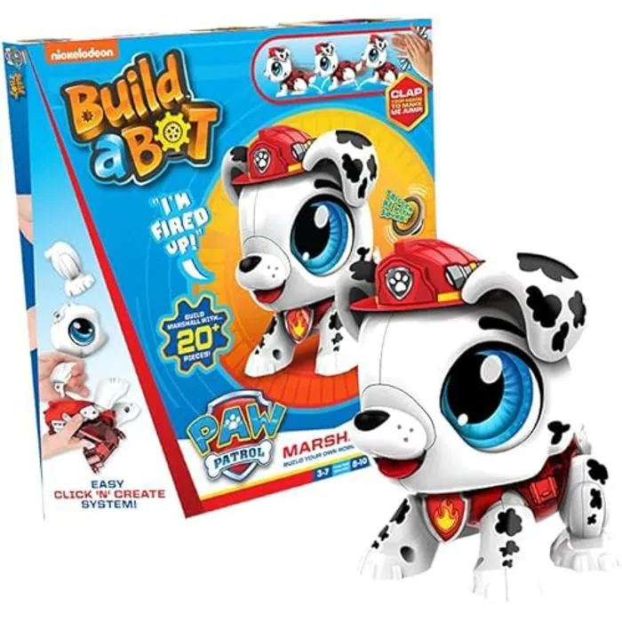 Goliath- Colorific-Build a Bot Robot Marshall Pat Patrouille, 928554, Multicolore, Petit-1