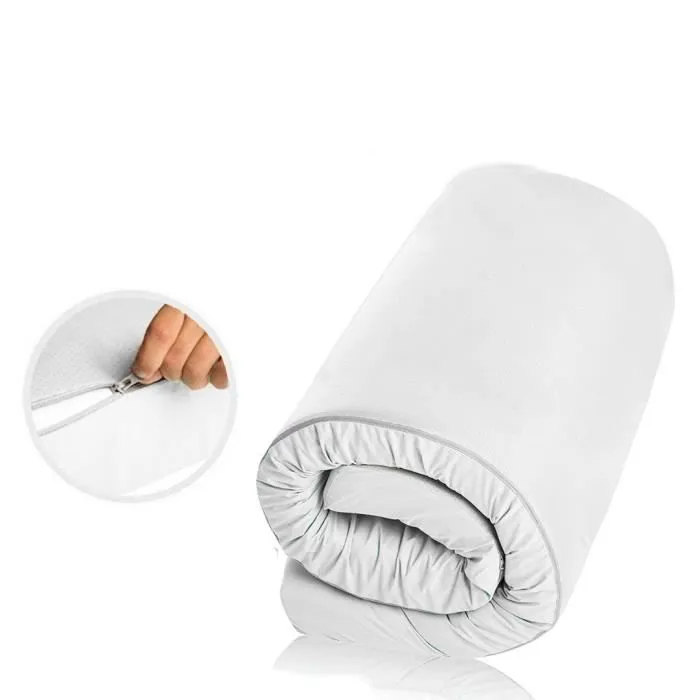 Matelas en Mousse Multifonctionnel | 140 x 200 x 12 cm | Tapis Haute densité avec Housse | Idéal pour Le Camping et Mobil-Homes-2