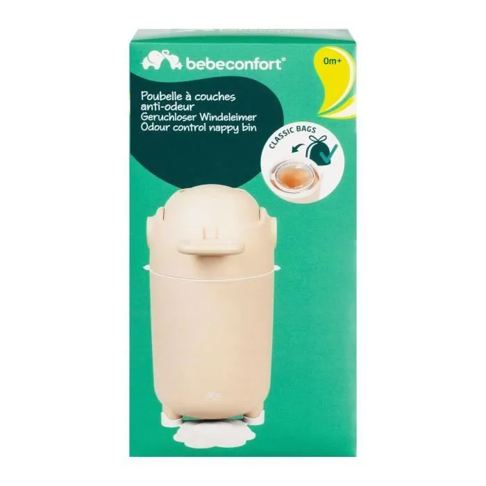 BEBECONFORT Poubelles à couches anti-odeur 12 litres, sans besoin de recharge, capacité 30L-3