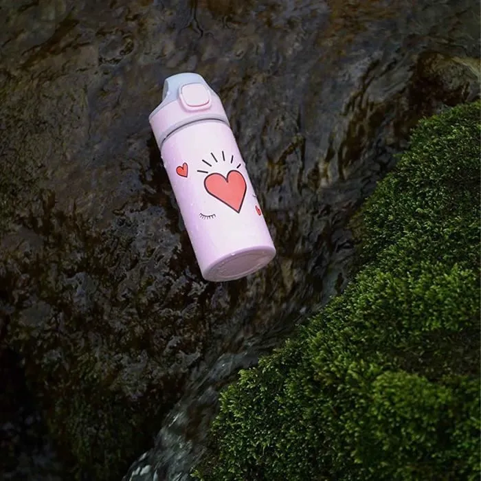 Gourde pour enfant en aluminium - SIGG - Girl Power - Rose - 0,4L - incassable et réutilisable-2