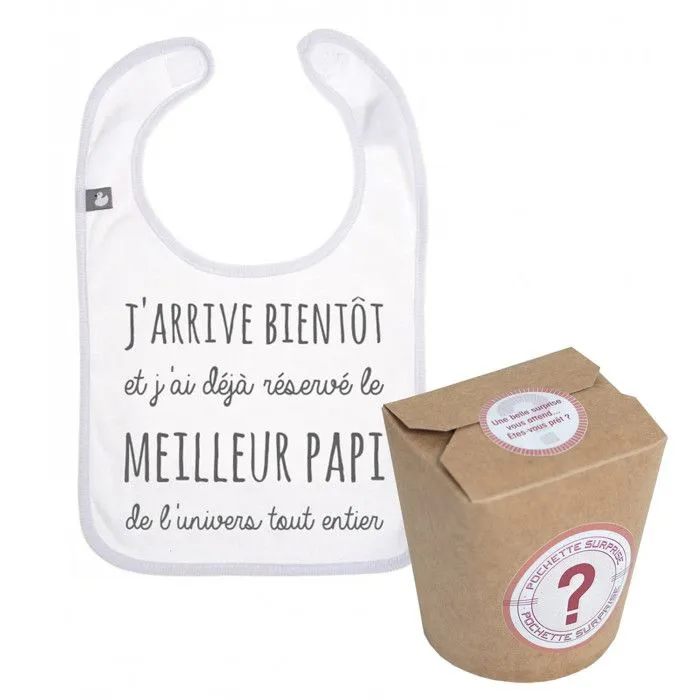 Pochette surprise annonce de grossesse  Le meilleur papi de l'univers tout entier-0