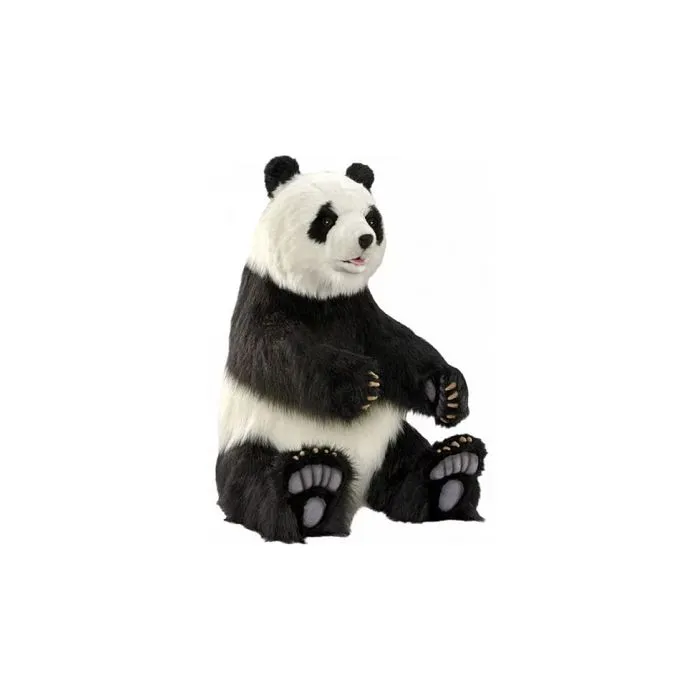 Peluche - Hansa - Panda assis - 105 cm - Beige - Marron-0
