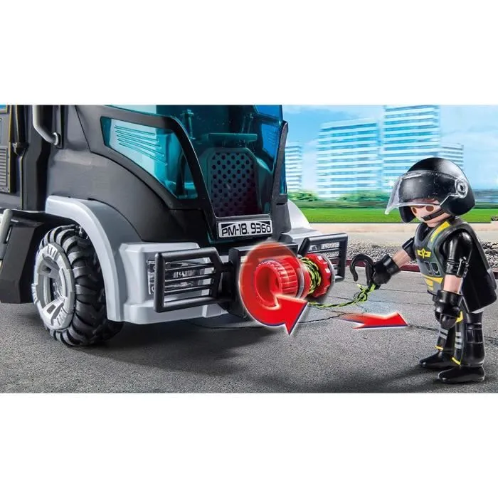 PLAYMOBIL - 9360 - City Action - Camion policiers d'élite avec sirène et gyrophare-3