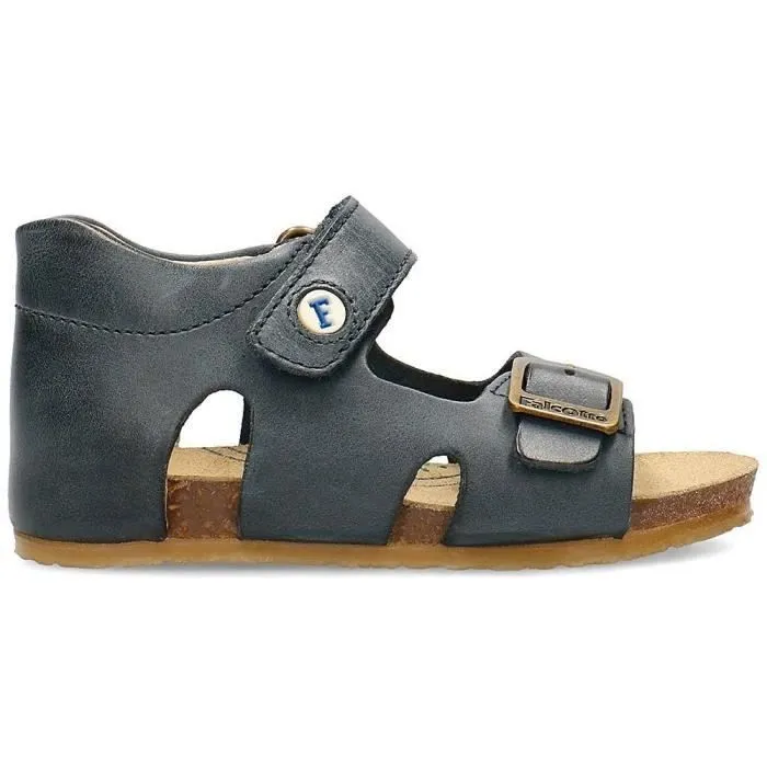 Sandales bébé - Naturino - Bea 22 - Cuir graphite - Confortables - Mixte-0