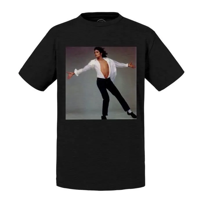T-shirt Enfant - FABULOUS - Michael Jackson - Noir - Manches courtes - 50% coton 50% polyester-0