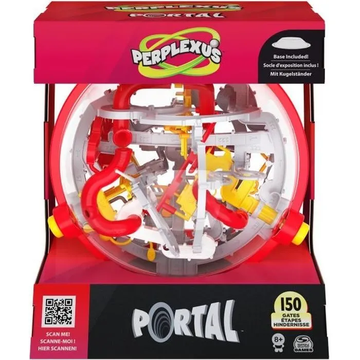Perplexus Portal Labyrinthe 3D - SPIN MASTER - 150 Défis, 50 Portails et 3 Boutons-0