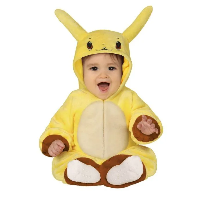 Déguisement de Pikachu pour bébé - SUPER H PERSO CELEBR - Combinaison jaune et queue - Intérieur-1
