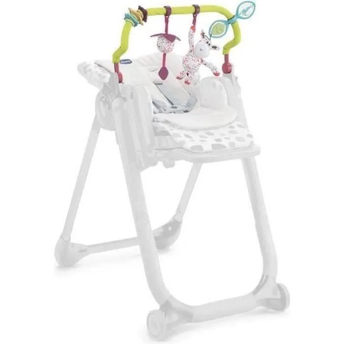 CHICCO UNIQUEMENT Barre de jeu et Coussin réducteur pour Chaises Hautes Polly Progres5 et Polly 2 Start-4