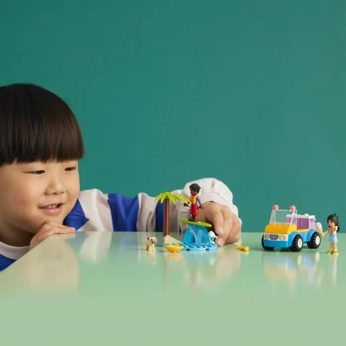 LEGO® Friends 41725 La Journée à la Plage en Buggy, Jouet avec Voiture, Surf, et Mini-Poupées-5