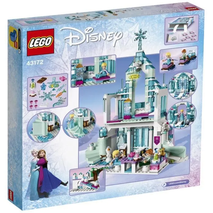 LEGO® Disney Princess 43172 Le palais des glaces magique d’Elsa, Château de la Reine des Neiges, Jouet avec Accessoires-4
