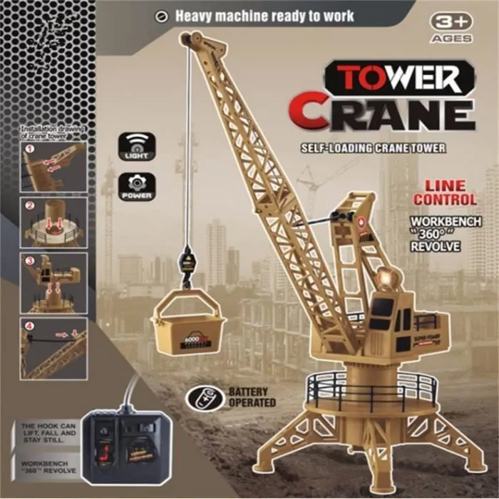 Jouet - BOROFONE - Grue - Télécommande - 1:12 - Pour enfants à partir de 7 ans-1