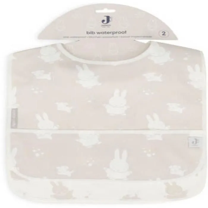 Bavoir imperméable MiffySnuffy Nougat (2pcs) - Jollein-1