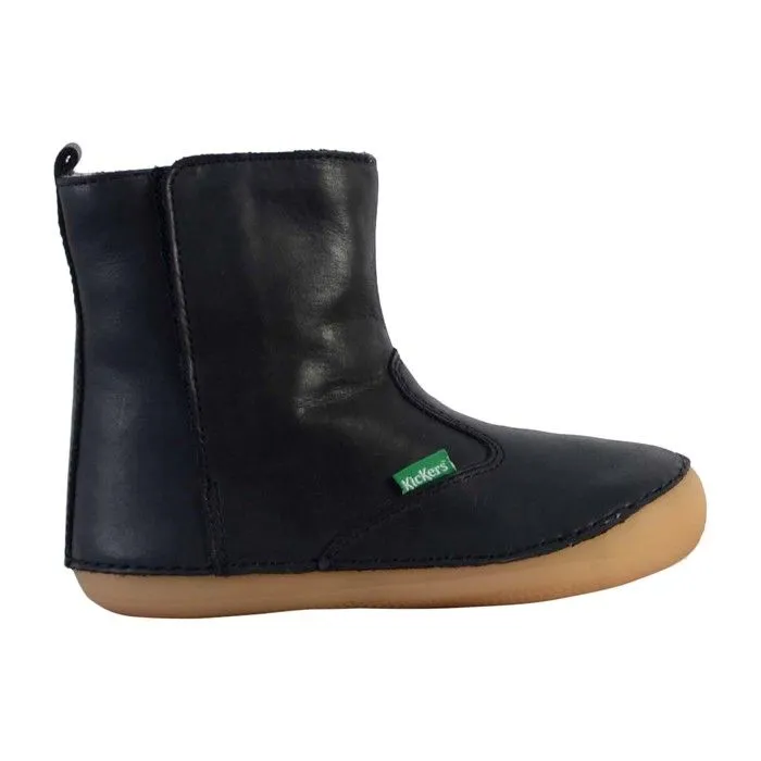 Bottes - KICKERS - Socool Cho - Cuir - Doublure imitation fourrure - Zip-1