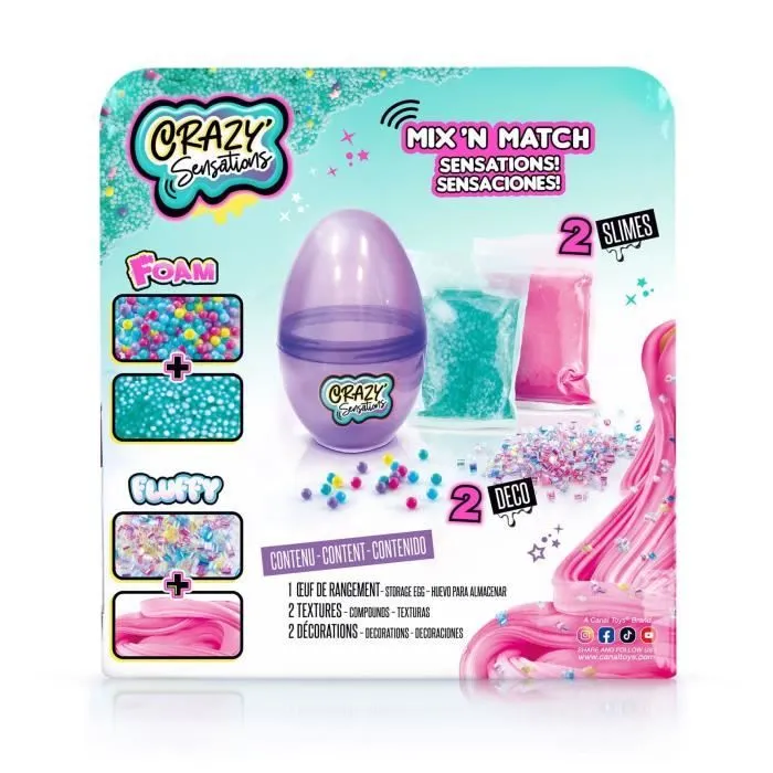 Œuf ASMR textures satisfaisantes - Canal Toys - Crazy Sensations - CCC 023 - Violet-8