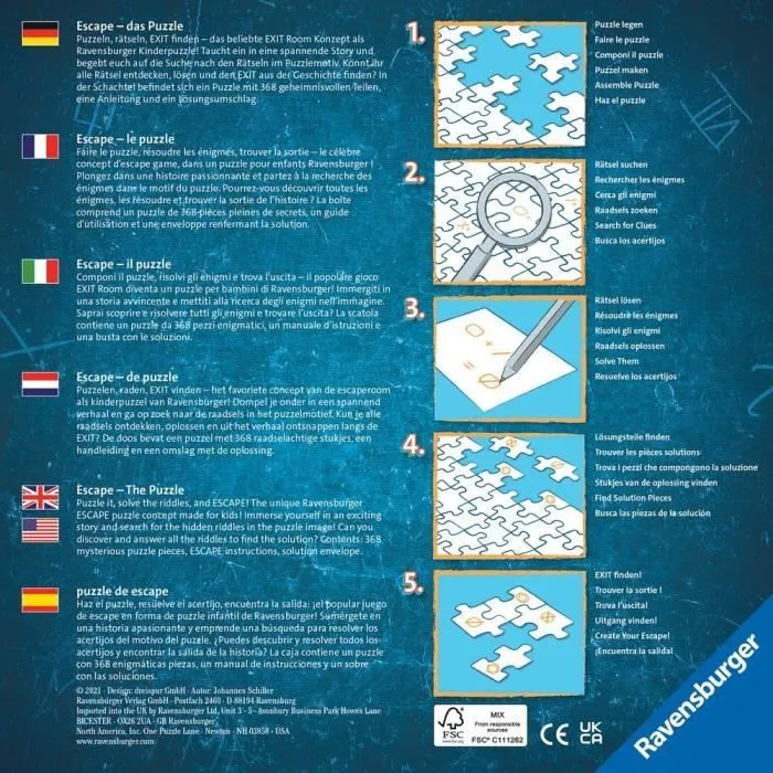 Puzzle Escape - Ravensburger - Aventure des pirates - 368 pièces - Dès 9 ans-3