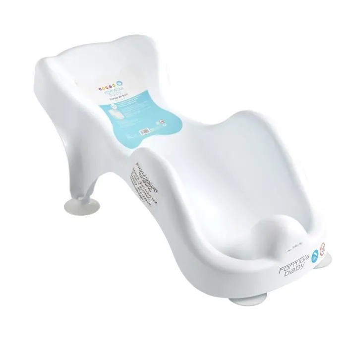 Transat de bain FORMULA BABY - Blanc - 4 ventouses - Pour bébé de 0 à 6 mois-0