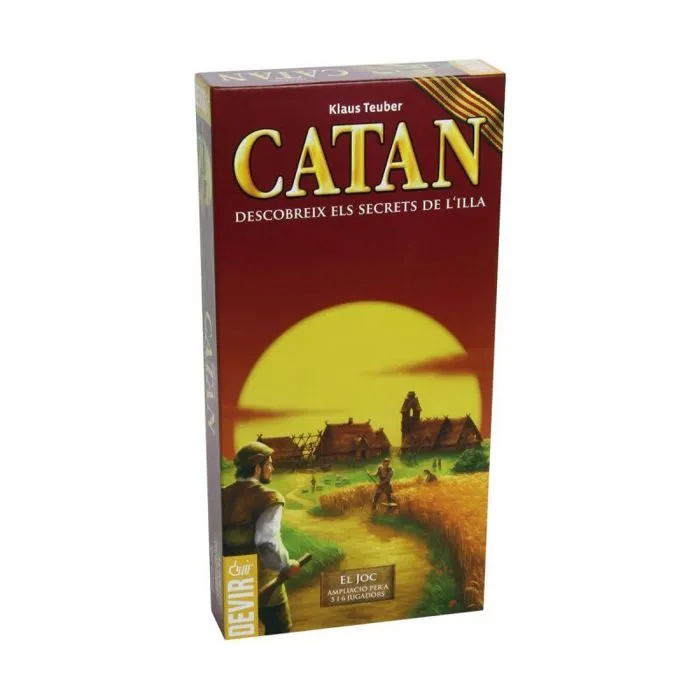 Jeu de societe - jeu de plateau Devir - BGCAT56 - Catan Grossissement pour 5 et 6 Joueurs en Catalan-0
