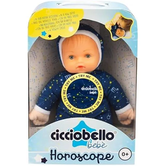 Cicciobello Bébé Horoscope, Poupée Souple 30 cm avec Motif Zodiaque, Jeux Bébé 0-3 Mois, Idéal pour Le Développement Sensoriel et-1