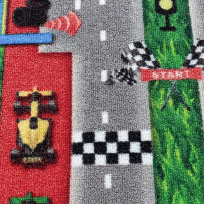 Tapis Enfant - CARS - Rouge - 140 x 200 cm - Polyamide - Motifs éducatifs-3