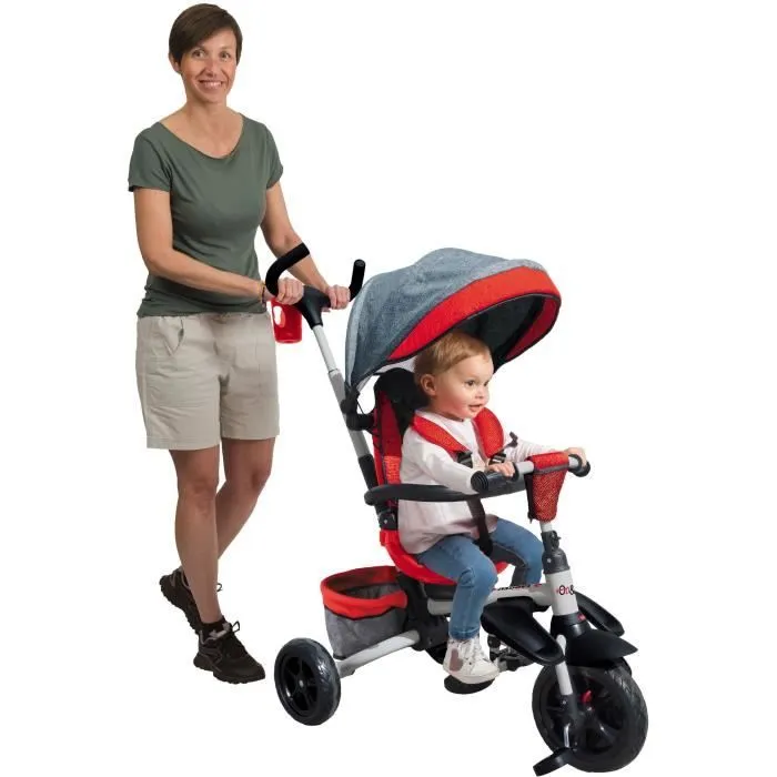 Tricycle évolutif pliable MONDO On & Go Moovi Explore - Rouge-0
