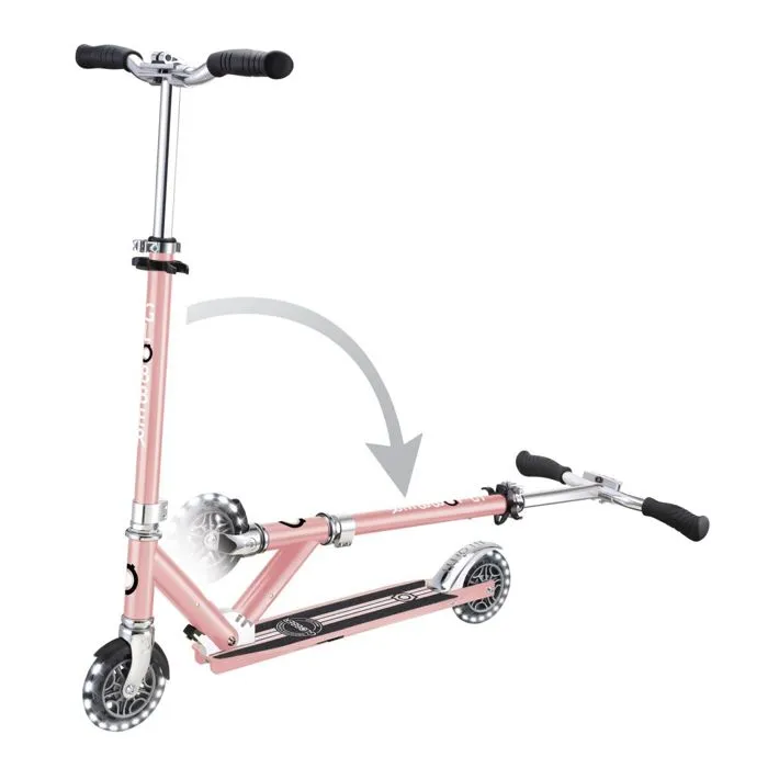 Globber - Trottinette 2 roues FLOW ELEMENT LIGHTS - Rose pastel-2