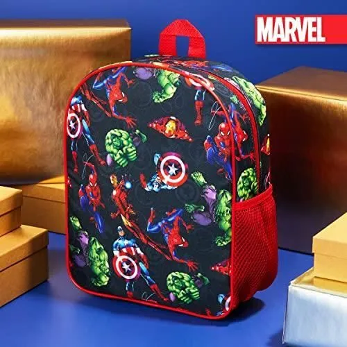 Marvel Sac à Dos Spiderman pour garçons Avengers Captain America Iron Man pour Enfants et Tout-Petits - Sacs à Dos pré-école pour-1